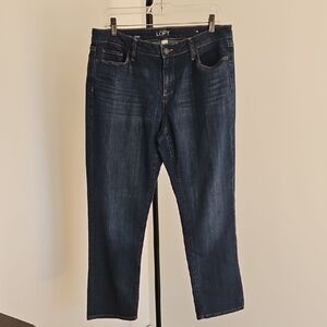 LOFT Women's Curvy Straight Cropped Jeans